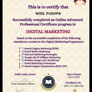 digital marketing certificate